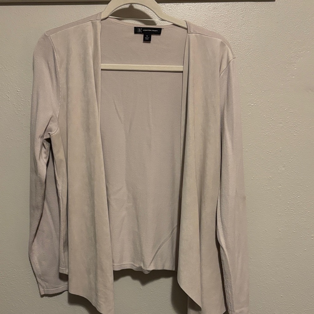 INC International Concepts Beige Cardigan
